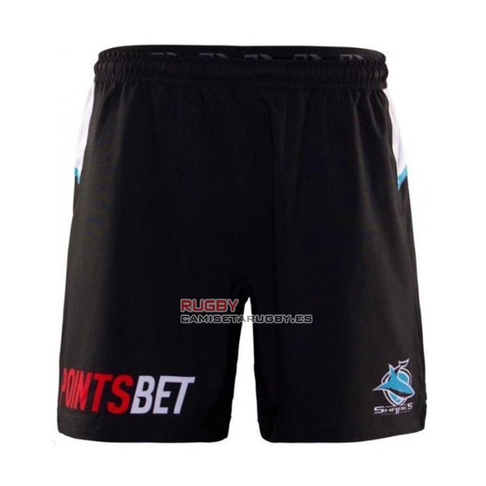 Pantalones Cortos Cronulla Sutherland Sharks Rugby 2020 Negro